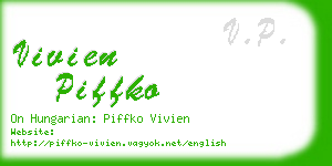 vivien piffko business card